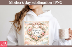 Mothers Love Floral Wreath Mothers Day Sublimation Stamp Product Image 3