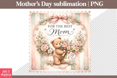 Best Mom Toy Bear Vintage Mothers Day Sublimation Stamp Product Image 2