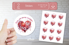 Mother’s Day Round Stickers PNG Printable watercolor Floral Product Image 1