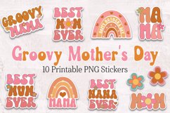 Retro Mother's Day Stickers | Printable Sticker Set Product Image 1