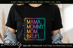 Funny Mom Life SVG for Cricut Mothers Day T-shirt Mug Design Product Image 5