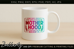 Motherhood Mom SVG for Cricut Mothers Day T-shirt Mug Design Product Image 7