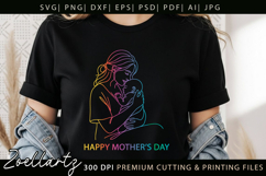 Mothers Day SVG for Cricut Mom Mama T-shirt Mug Card Design Product Image 9