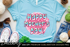 Mothers Day Sublimation PNG Mom Mama T-shirt Mug Card Design Product Image 3