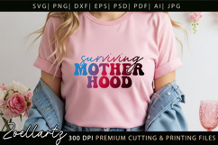 Motherhood Mom Life SVG Funny Mothers Day T-shirt Mug Design Product Image 9