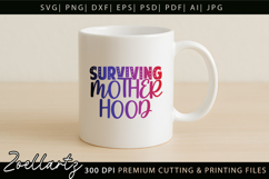Motherhood Mom SVG for Cricut Mothers Day T-shirt Mug Design Product Image 6