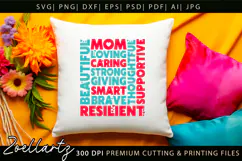 Mothers Day Subway Art SVG Mummy Mama Mom T-shirt Mug Design Product Image 6