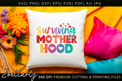 Motherhood Mom SVG for Cricut Mothers Day T-shirt Mug Design Product Image 7