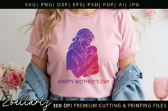 Mothers Day SVG for Cricut Mom Mama T-shirt Mug Card Design Product Image 5