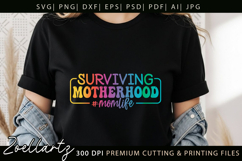 Funny Mom Life SVG Motherhood Mothers Day T-shirt Mug Design Product Image 8