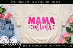 Mama of Both SVG for Cricut Mommy Mom Mothers Day T-shirt Product Image 2