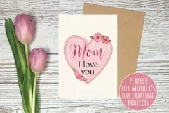 Mother's Day Pink Floral Sublimation Design | Mum & Mom Product Image 2