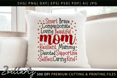Mothers Day Subway Art SVG Mummy Mama Mom T-shirt Mug Design Product Image 1