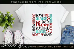 Mothers Day Subway Art SVG Mummy Mama Mom T-shirt Mug Design Product Image 5