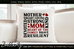 Mothers Day Subway Art SVG Mummy Mama Mom T-shirt Mug Design Product Image 1