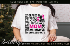 Mothers Day Subway Art SVG Mummy Mama Mom T-shirt Mug Design Product Image 2