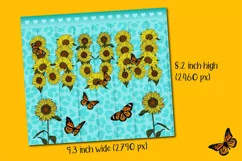 mum mothers day sunflowers skinny tumbler sublimation