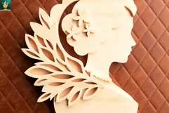 Mothers Day SVG Art | 3D Layered Cut File | Woman Portrait Product Image 6