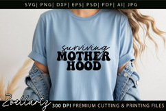 Motherhood Mom Life SVG Funny Mothers Day T-shirt Mug Design Product Image 7