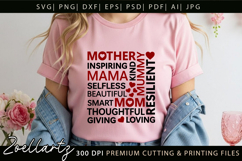 Mothers Day Subway Art SVG Mummy Mama Mom T-shirt Mug Design Product Image 7