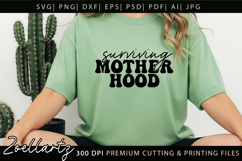 Motherhood Mom Life SVG Funny Mothers Day T-shirt Mug Design Product Image 8
