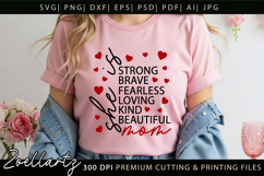 She Is Mom SVG for Cricut Mothers Day T-shirt Mug Design Product Image 2