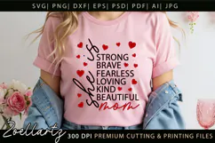 She Is Mom SVG for Cricut Mothers Day T-shirt Mug Design Product Image 2