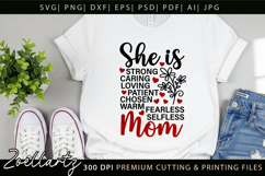 She Is Mom SVG for Cricut Mothers Day T-shirt Mug Design Product Image 7