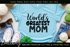 World's Greatest Mom SVG Mothers Day T-shirt Mug Design Product Image 6