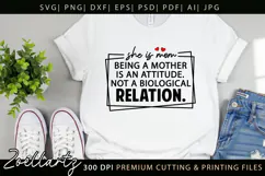 Mothers Day SVG Mama Mommy She Is Mom T-shirt Mug Design Product Image 5