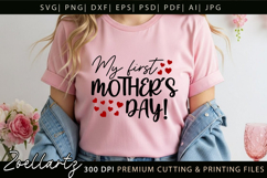 First Mothers Day SVG for Cricut Mama Mom T-shirt Mug Design Product Image 7
