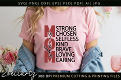 She Is Mom SVG for Cricut Mothers Day T-shirt Mug Design Product Image 5
