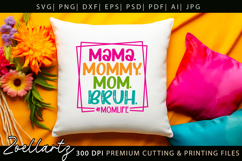 Funny Mom Life SVG for Cricut Mothers Day T-shirt Mug Design Product Image 2