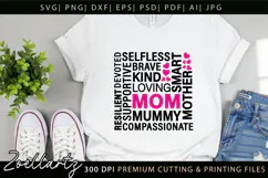 Mothers Day Subway Art SVG Mummy Mama Mom T-shirt Mug Design Product Image 8