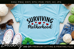 Motherhood Mom SVG for Cricut Mothers Day T-shirt Mug Design Product Image 3
