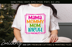 Funny Mom Life SVG for Cricut Mothers Day T-shirt Mug Design Product Image 1