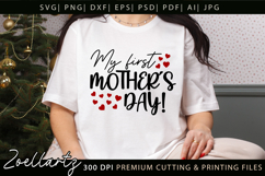 First Mothers Day SVG for Cricut Mama Mom T-shirt Mug Design Product Image 2