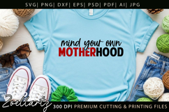 Motherhood Mom SVG for Cricut Mothers Day T-shirt Mug Design Product Image 1