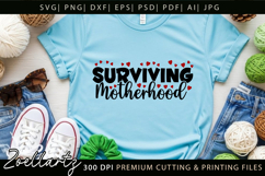 Motherhood Mom SVG for Cricut Mothers Day T-shirt Mug Design Product Image 1