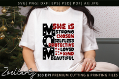 Mothers Day SVG Mama Mommy She Is Mom T-shirt Mug Design Product Image 5