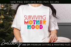 Motherhood Mom SVG for Cricut Mothers Day T-shirt Mug Design Product Image 1