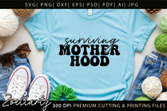 Motherhood Mom Life SVG Funny Mothers Day T-shirt Mug Design Product Image 3