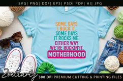 Motherhood Mom SVG for Cricut Mothers Day T-shirt Mug Design Product Image 4