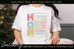 Mothers Day SVG for Cricut Mama Mummy Mom T-shirt Mug Design Product Image 1