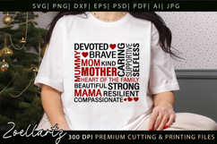 Mothers Day Subway Art SVG Mummy Mama Mom T-shirt Mug Design Product Image 3