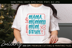 Funny Mom Life SVG for Cricut Mothers Day T-shirt Mug Design Product Image 1