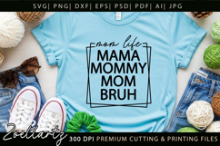 Mom Life Mothers Day SVG for Cricut Mom T-shirt Mug Design Product Image 2