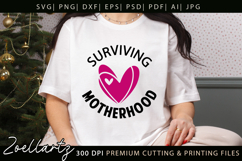 Funny Mom Life SVG for Cricut Mothers Day T-shirt Mug Design Product Image 1