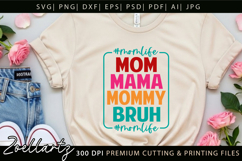 Funny Mom Life SVG for Cricut Mothers Day T-shirt Mug Design Product Image 8