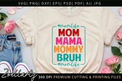 Funny Mom Life SVG for Cricut Mothers Day T-shirt Mug Design Product Image 8